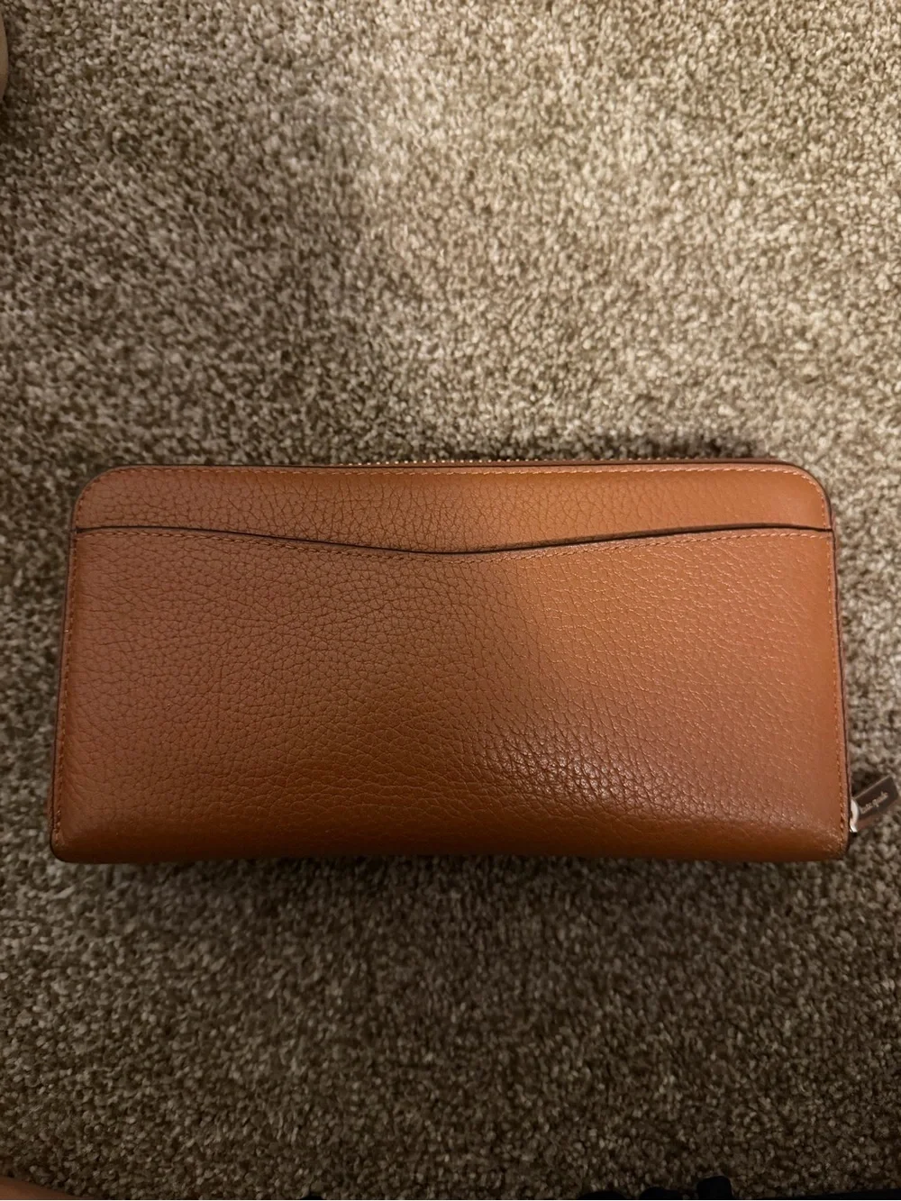 kate spade Brown Pebbled Leather Shoulder Bag with Matching Wallet